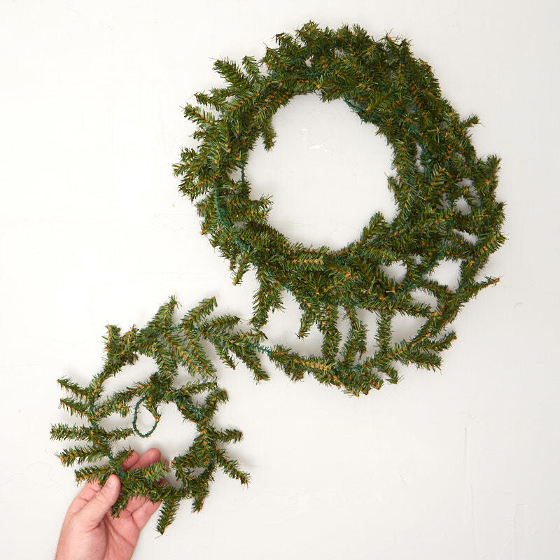 18 Feet of Mini Artificial Canadian Pine Roping Garland | eBay