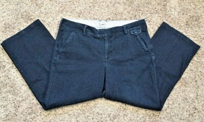 Jeans CURVY DENIM BLUE STRETCH PANTS DOCKERS Mid Rise SLACKS Size 16 MED EUC