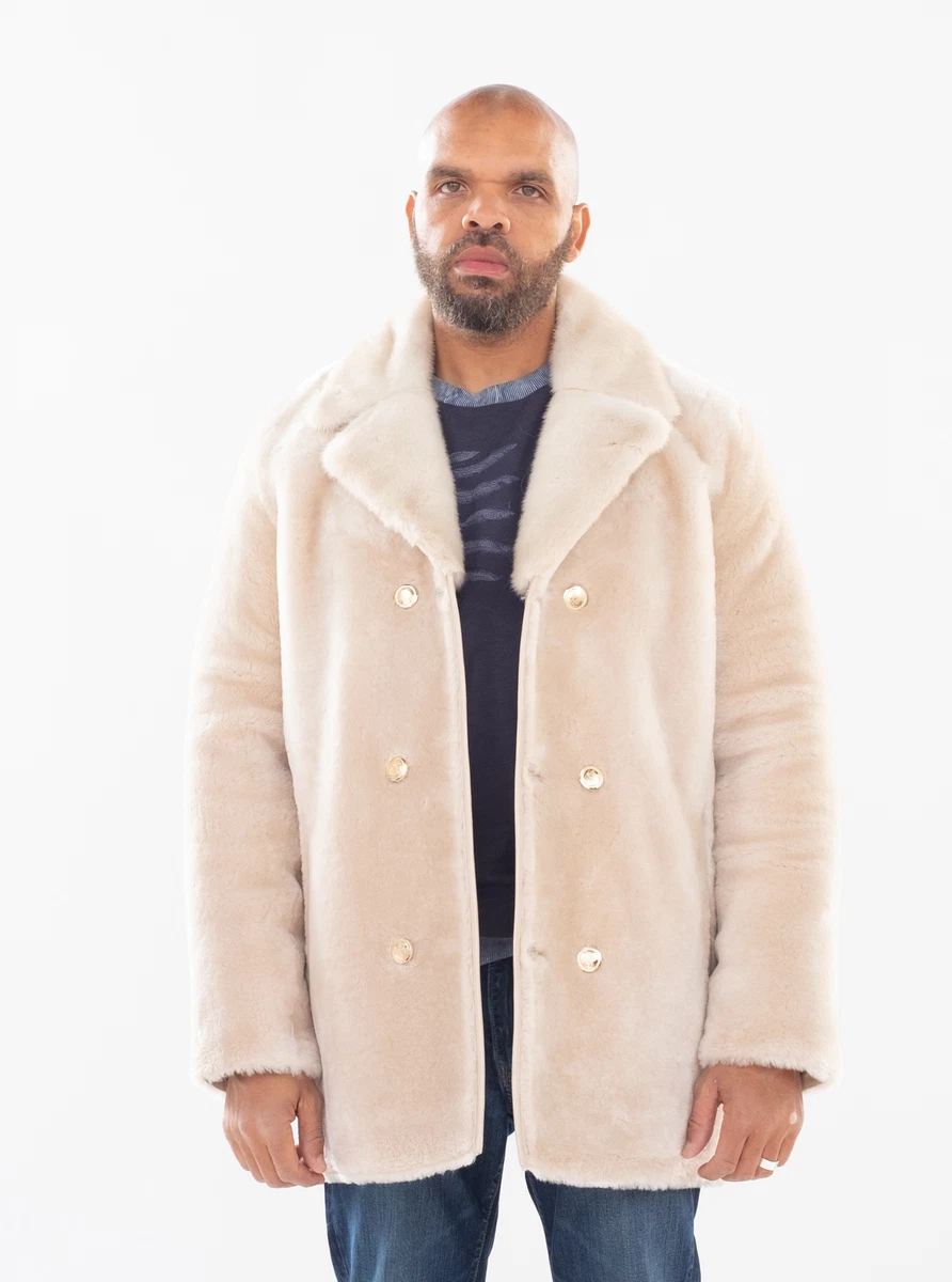 Jakewood Tan Old School 3/4 Sheepskin Jacket W Hood (4XL) | HipHopCloset