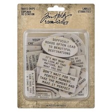 Tim Holtz  QUOTE CHIPS  Labels  Idea-ology