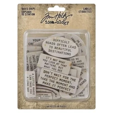 Tim Holtz ~ QUOTE CHIPS ~ Labels ~ Idea-ology