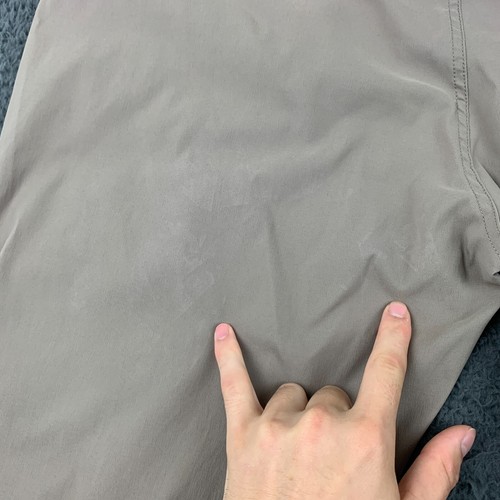 Orvis Mens Cargo Pants 40x32 Straight Brown Zip Water Repellant Tech FLAWS - Picture 10 of 11