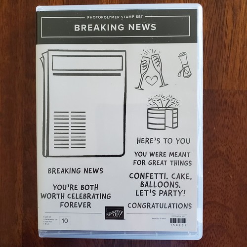 Stampin Up BREAKING NEWS Stamp Set. BRAND NEW! NEVER USED!