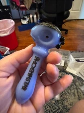 Pipe Phoenix Star Blue and Black Glitter 2 Toned Pipe