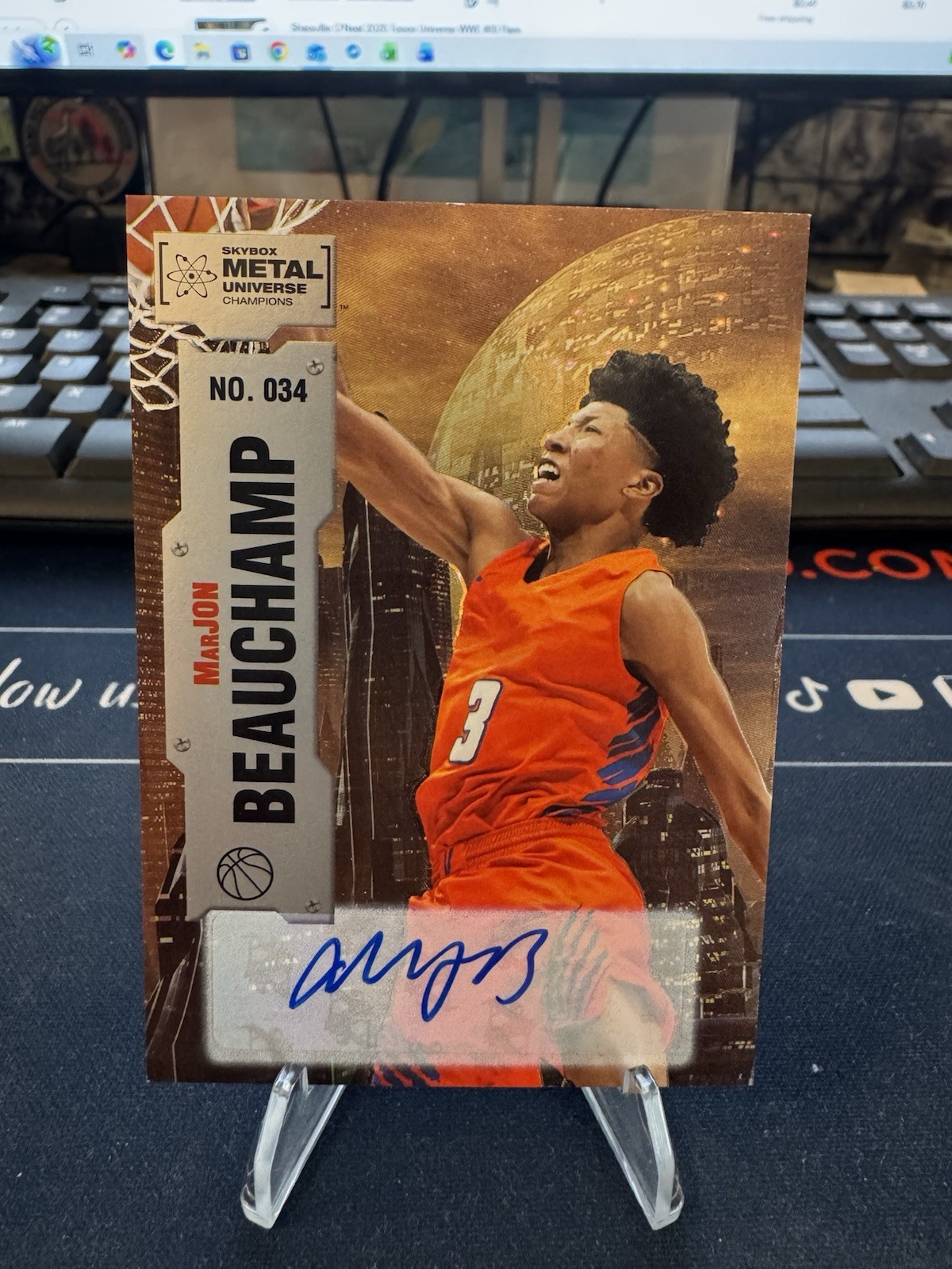 2022 Skybox Metal Universe MarJON Beauchamp Autograph Auto #034