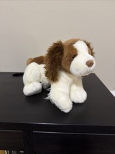 Gund Eddie Bauer Puppy Dog 15" White Brown Black Stuffed Animal Plush Toy