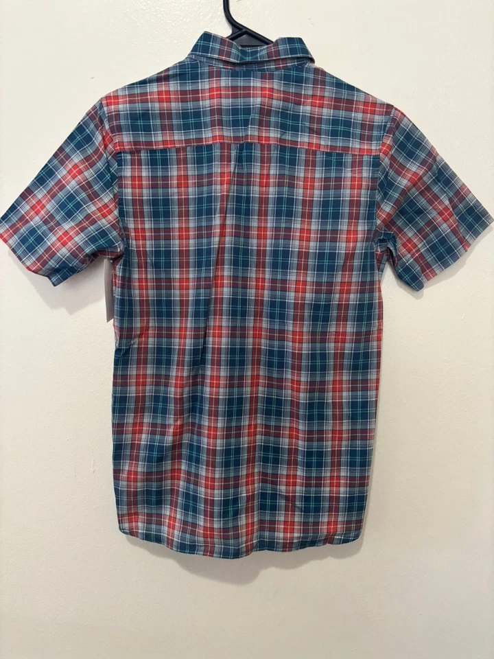 Nueva Camisa O'neill Chit Cha Niños Jóvenes Abotonada LS Informal Surf Patín Cuadros Roja M Foto 2 de 2