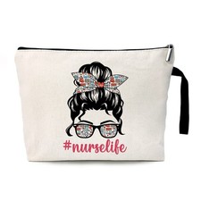 Nurse Life Funny Nurses Cosmetic Bag, for Travel Toiletry Zipper Storage Pouc...