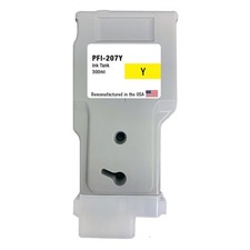 Replacement Ink Cartridge Compatible with Canon PFI-207 300ml Yellow-USA