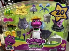 Barney s World Dress Up Barney 20 Pc Set Fisher Price New In Box.