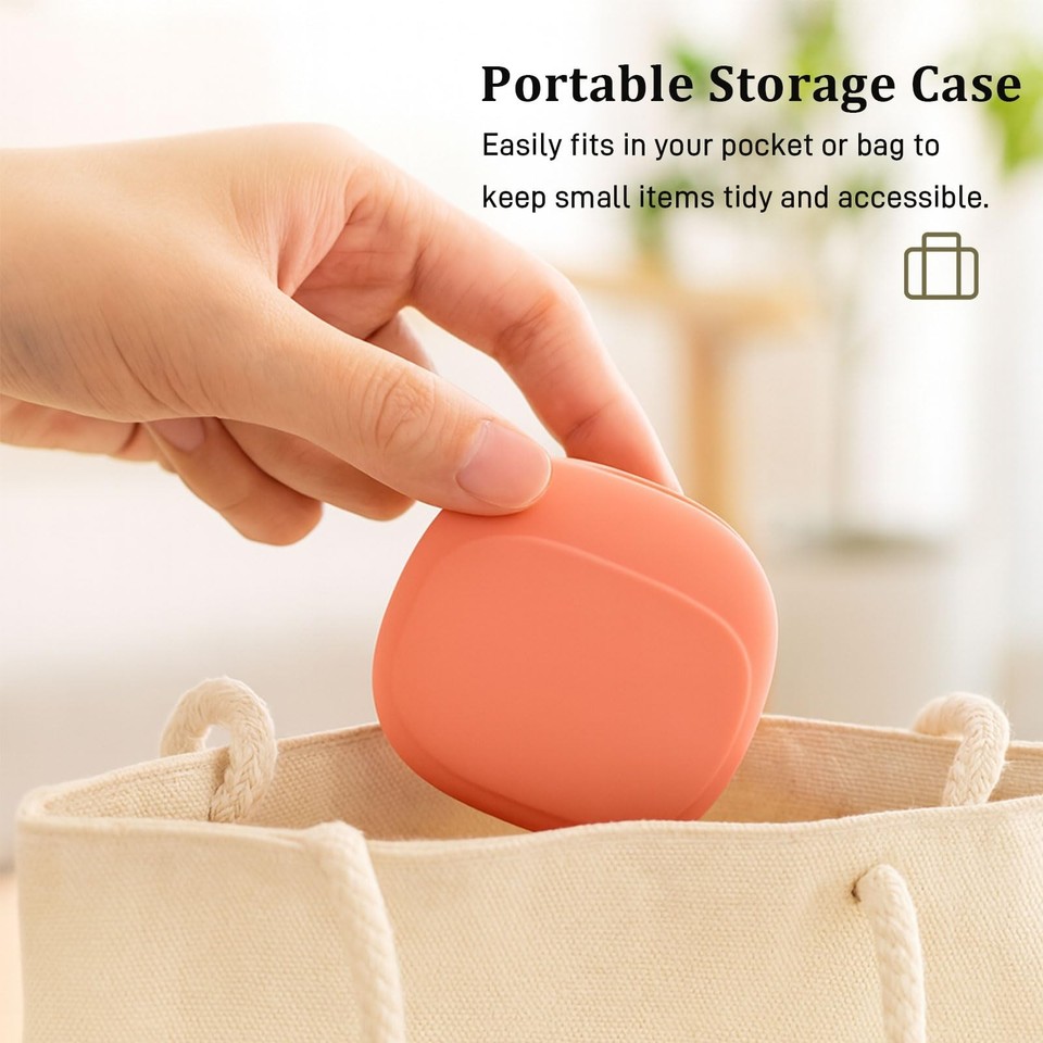 6-Pack Silicone Headphone & Cable Organizer Case – Mini Portable ...