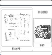 SPRING CORNERS Stamp and Metal Cutting Dies for DIY Handmade Cards Scrapbook