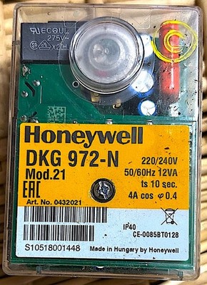 Honeywell DKG 972-N Mod. 21, Feuerungsautomat aus Buderus Heizung Topzustand