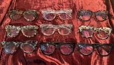 LOT 10 Pairs Women  s 2.5 Large Frame Glasses Gently Used- GREAT DEAL 