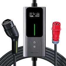 Mobile Wallbox 11kW [3-phasig|5m|6-16A] Mobile Ladestation EV Ladekabel CEE 16A