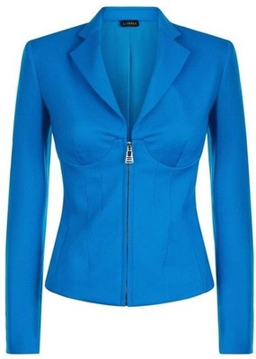 NWT La Perla Teal Desk to Dinner Wool Corset Jacket US 2