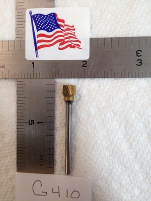 1 NEW FALCON / SGS 1/8'' SHANK CARBIDE BURR SB-51 TIN. DOUBLE CUT. END CUT (G410)
