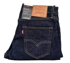 New Levis 511 Slim Fit Jeans Dark Blue Rinse Wash Stretch Cotton Denim All Sizes
