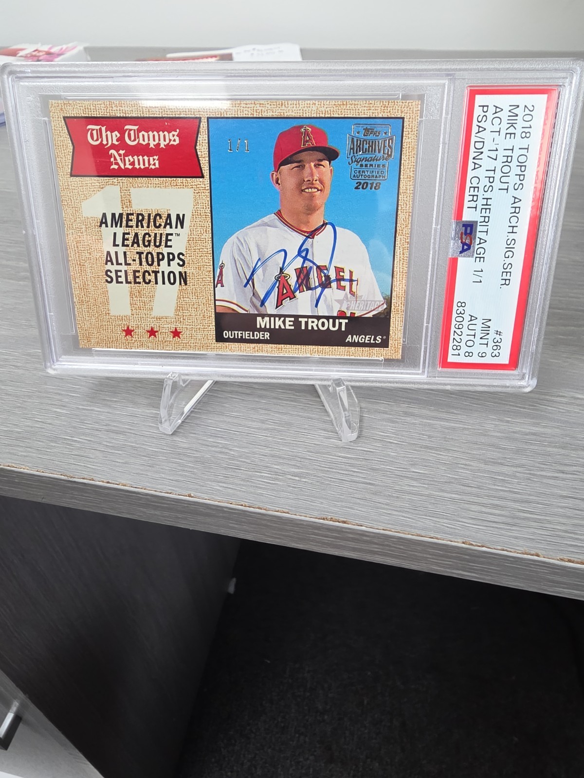 2018 Topps Heritage Archives Signature Series On Card Auto 1/1!!  Wow!