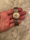 1975 Marlin Timex Linen Dial Textured Mechanical Watch Works Good Condition Look