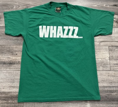 Vintage Whazzz Up Yours Shirt Mens Large 7 Up Green Logotel Short Sleeve Tee