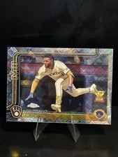 2025 Topps Chrome Update Jackson Chourio Rookie Cup CupFractor #376 BREWERS SSP