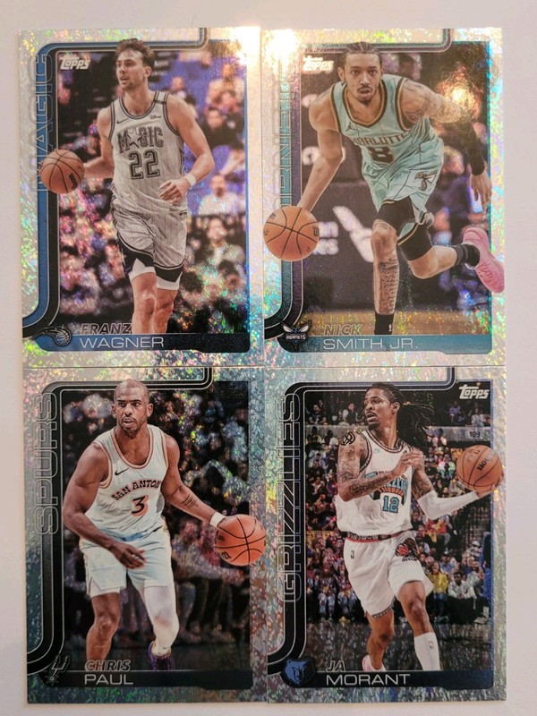 2025-26 Topps 4 Card Holofoil Lot Morant, Wagner, Paul & Smith Jr.