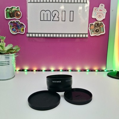 Neewer Digital High Definition 0,45x Superweitwinkelobjektiv mit Makro 58mm. bmay