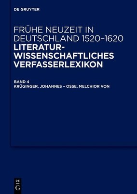 Krüginger, Johannes - Osse, Melchior Von (Hardback)