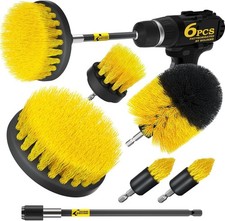 6Pack Drill Brush Power Scrubber Cleaning Brush Extended Long Attachment Set All