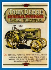 CARTE POSTALE    TRACTEUR JOHN DEERE   TBE