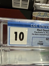 Red Dead Redemption II PS4 CGC 10 A++ Factory Sealed Y-Fold Graded Rockstar Rare