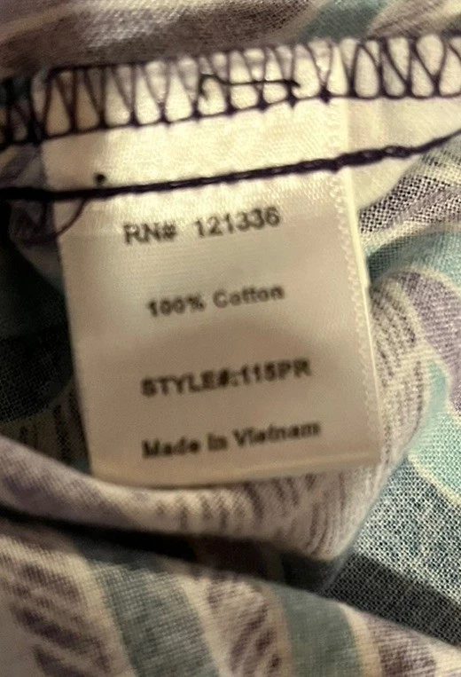 Koi Purple White Striped Small Scrub Woman Tie Waist  V Neck  Short Sleeved Top - Image 4 of 4