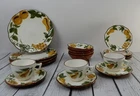 18 Piece Hand Painted STANGL "Sculptured Fruit" Pattern
