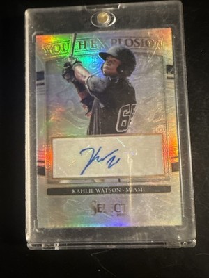 2022 Panini Select - Youth Explosion Signatures Kahlil Watson #YES-KW /199