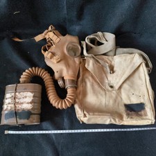 WW2 IMPERIAL JAPANESE ARMY SOLDIER and civilian Original Gas Mask, tank, bag set