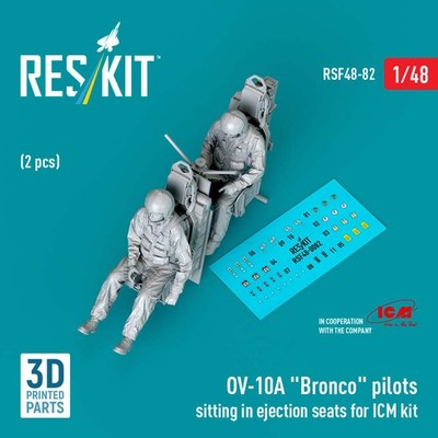 ResKit RSF48-0082 1:48 OV-10A Bronco pilots sitting in ejection seats