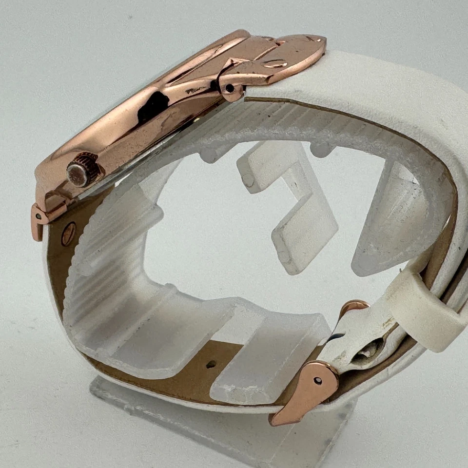 Adrienne Vittadini Reloj Cuarzo Unisex Tono Oro Rosa Diamante Analógico Batería Nueva Foto 4 de 4