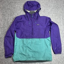 Patagonia Torrentshell Pullover Jacket Men’s Medium Blue Smock Waterproof H2no