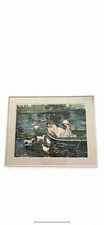 Summertime by American Impressionist artist Mary Cassatt Signed Oil Painting