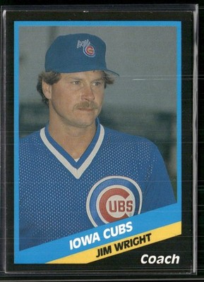 Jim Wright 1988 Iowa Cubs Team Set Card