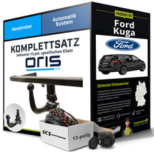 Für FORD Kuga II Typ DM2 Anhängerkupplung abnehmbar +eSatz 13pol 05.2012- AHK