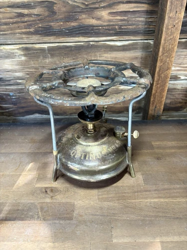 Vintage Optimus Model No. 48  Brass Stove Sweden