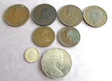 8 1912-1981 AUSTRALIA WORLD COINS, 1/2 cents, Pennies, .925 silver 3P coin