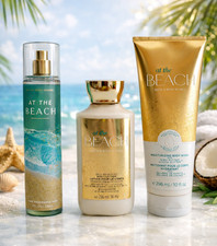 At The Beach 3pc Set Mist Lotion Wash  Bath  Body Works  Vacation Scent