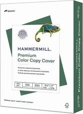 Hammermill Cardstock 100lb 8.5x11 White, 250 Sheets Premium Color Copy 