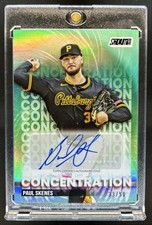 2025 Topps Stadium Club Paul Skenes Concentration Auto Turquoise Foil #/50