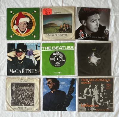 9 Schallplatten Konvolut 7  Beatles McCartney Wings Lennon Ono 70er kuratiert