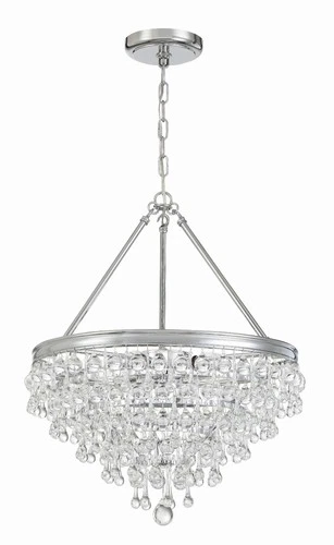 Crystorama Calypso 20" Wide Crystal and Chrome Chandelier - Picture 5 of 7