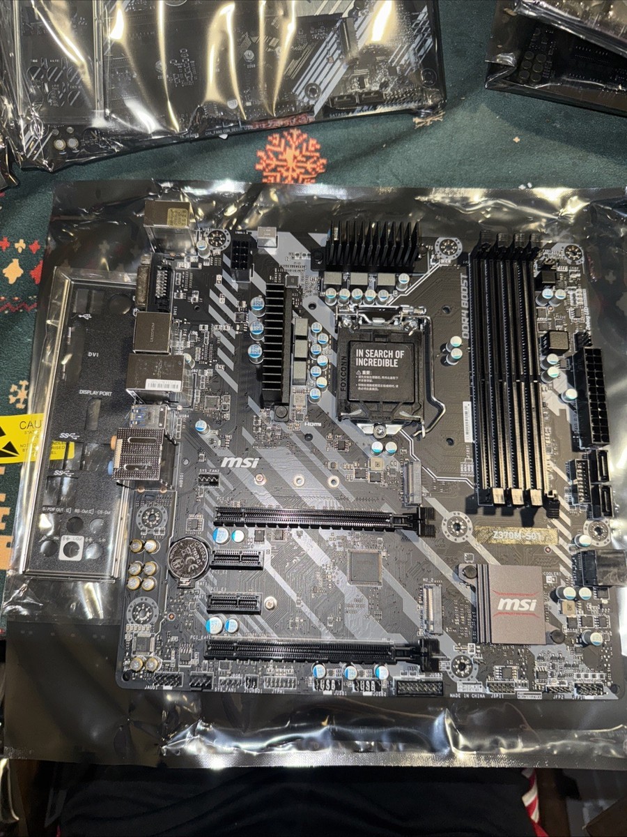 MSI Z370M-S01 LGA1151 Intel Z370 DDR4 Dual M.2 USB3.1 MATX